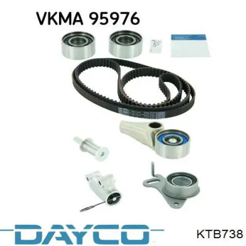 KTB738 Dayco Kit correa de distribución