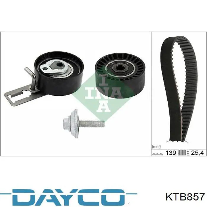 Comprar KTB857 Dayco Kit de correa de distribución