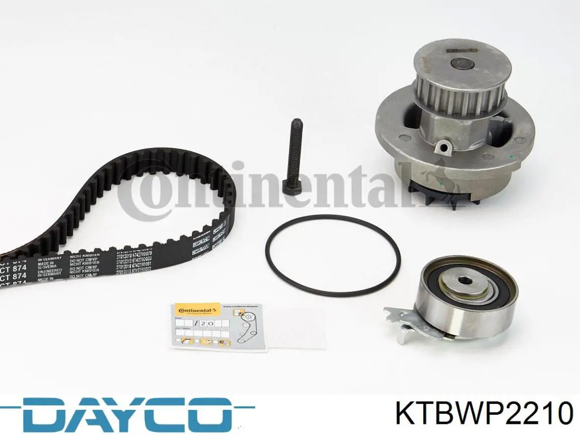 Juego de correas dentadas Dayco KTBWP2210 precio, desde 154,00 EUR