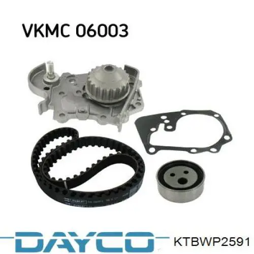 Comprar KTBWP2591 Dayco Kit de correa de distribución