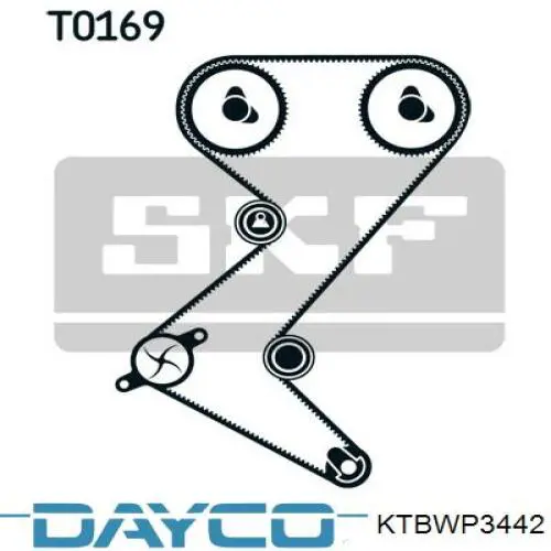 Kit de distribución KTBWP3442 Dayco