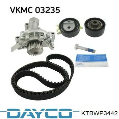 Juego de correas dentadas Dayco KTBWP3442 precio, desde 288,83 EUR
