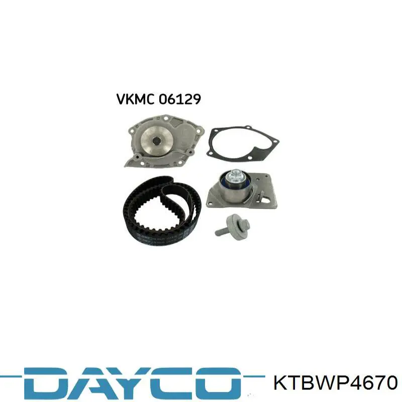 Comprar KTBWP4670 Dayco Kit de correa de distribución