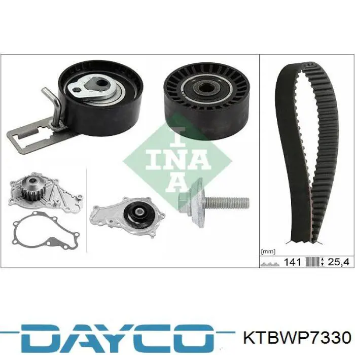 Juego de correas dentadas Dayco KTBWP7330 precio, desde 95,67 EUR