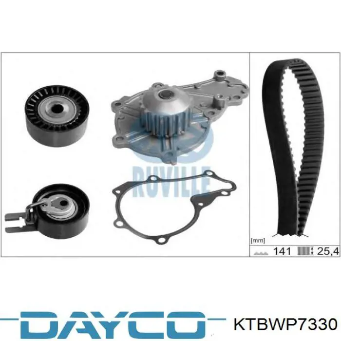 Comprar KTBWP7330 Dayco Kit de correa de distribución