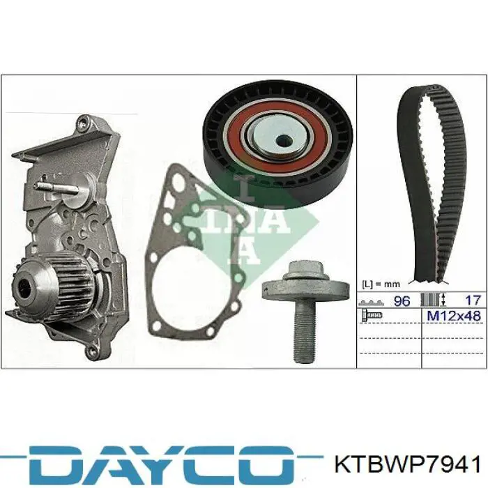 Comprar KTBWP7941 Dayco Kit de correa de distribución
