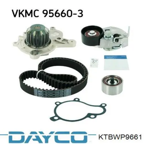 Juego de correas dentadas Dayco KTBWP9661 precio, desde 361,71 EUR