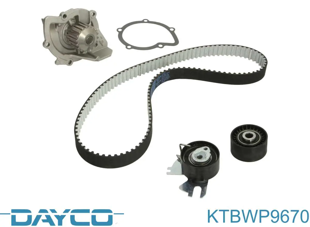 Comprar KTBWP9670 Dayco Kit de correa de distribución