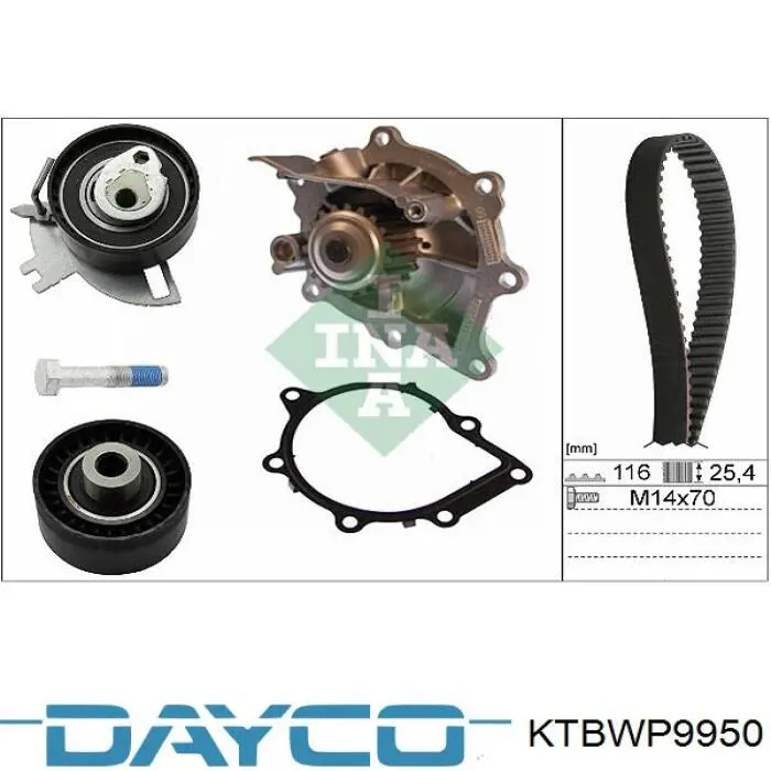 Comprar KTBWP9950 Dayco Kit de correa de distribución