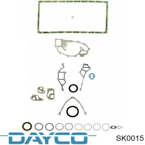 SK0015 Dayco anillo retén, cigüeñal frontal