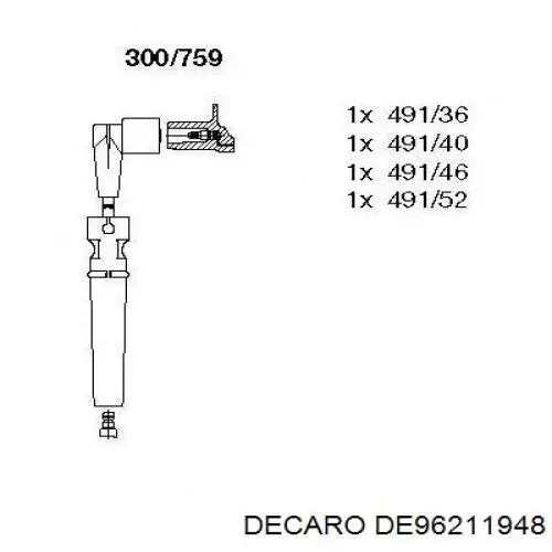 DE.96211948 DECARO juego de cables de encendido