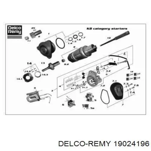 19024196 Delco Remy motor de arranque