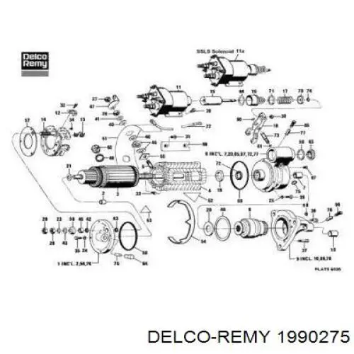 1990275 Delco Remy motor de arranque