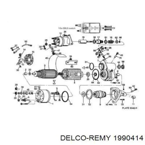 TY6721 John Deere motor de arranque