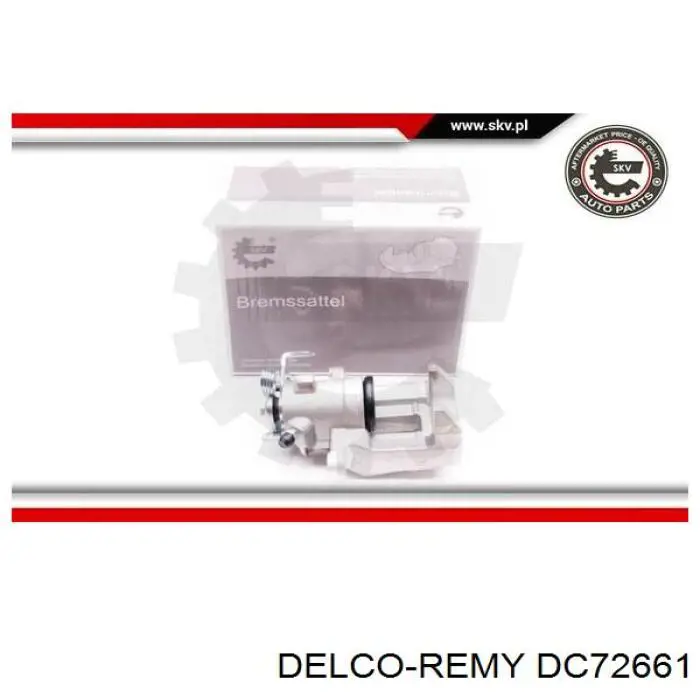 DC72661 Delco Remy pinza de freno trasero derecho