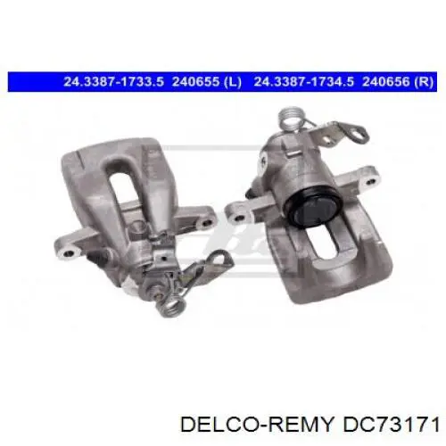 Pinza de freno trasera derecha 6250688 Metzger