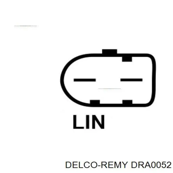 DRA0052 Delco Remy alternador