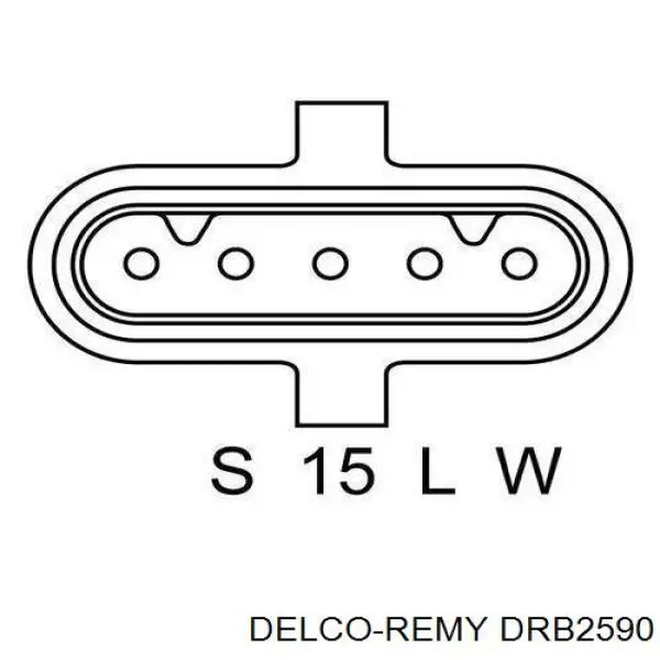 DRB2590 Delco Remy alternador