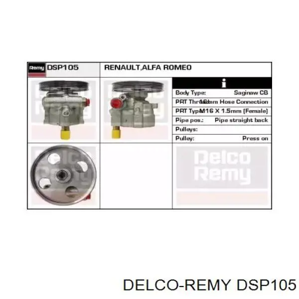 7700840805 Renault (RVI) Bomba hidráulica de dirección