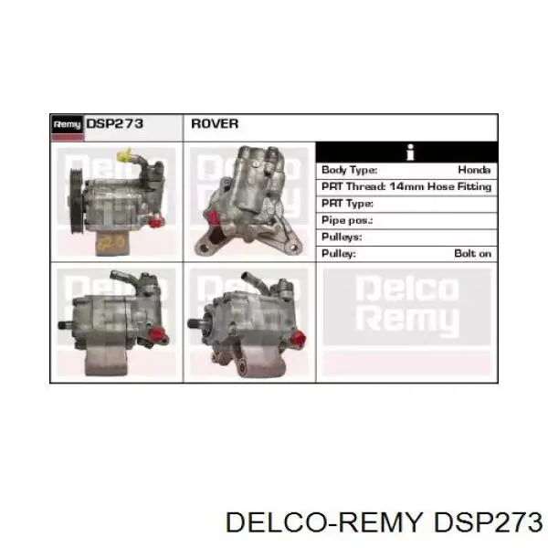 HP273 Shaftec bomba hidráulica de dirección