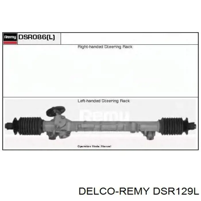 DSR129L Delco Remy cremallera de dirección