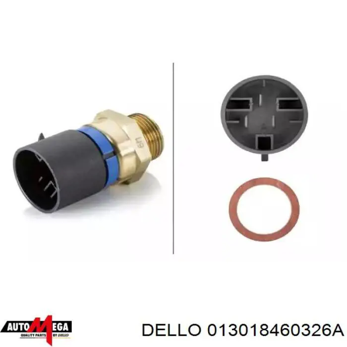 01-3018460326-A Dello/Automega sensor, temperatura del refrigerante (encendido el ventilador del radiador)