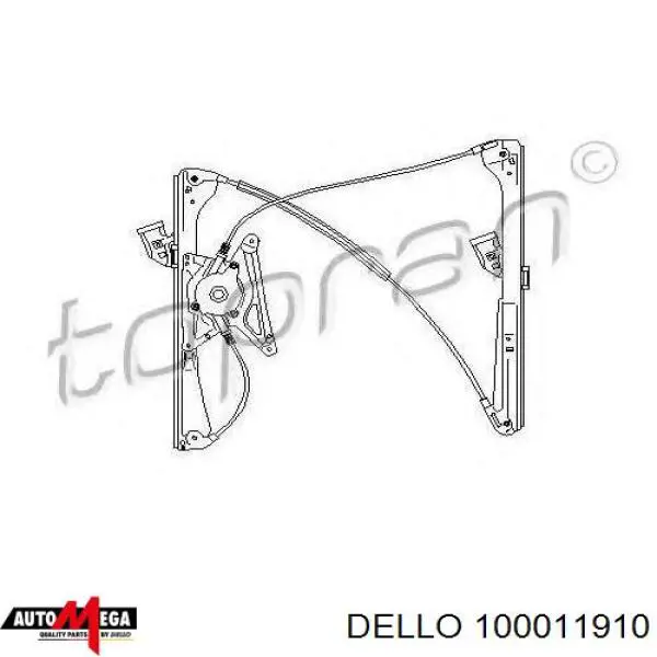 100011910 Dello/Automega mecanismo de elevalunas, puerta delantera derecha