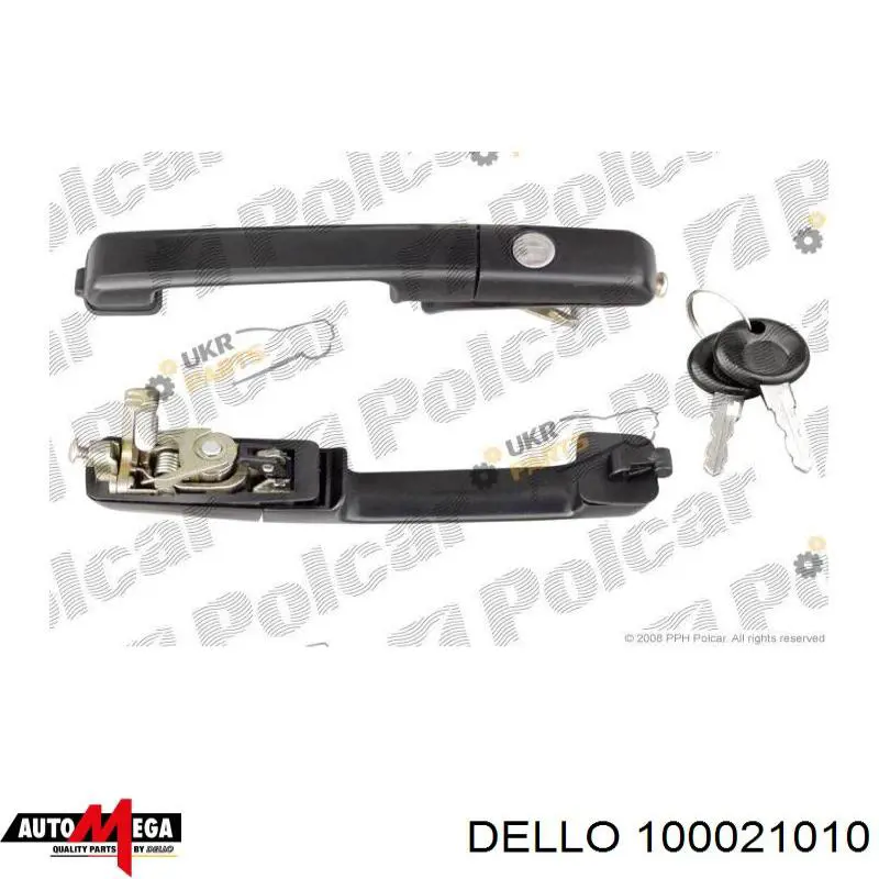 100021010 Dello/Automega tirador de puerta exterior delantero izquierda