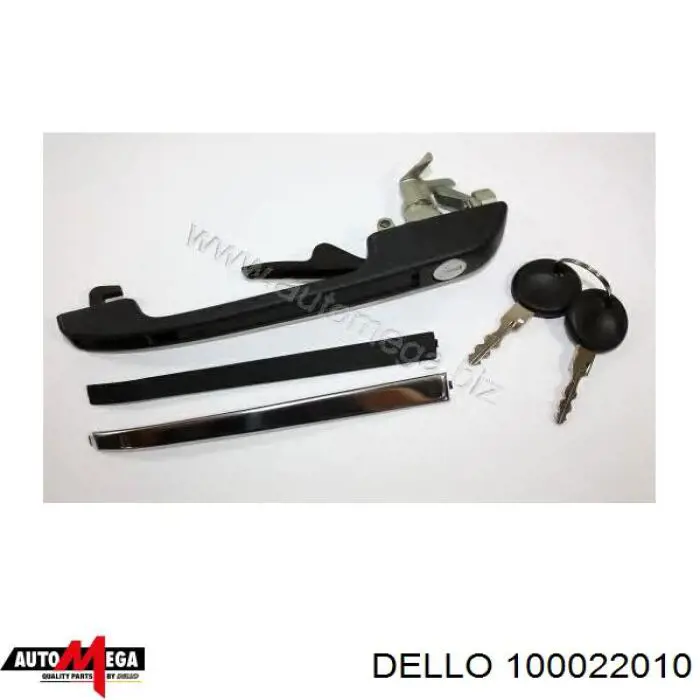 100022010 Dello/Automega tirador de puerta exterior delantero izquierda