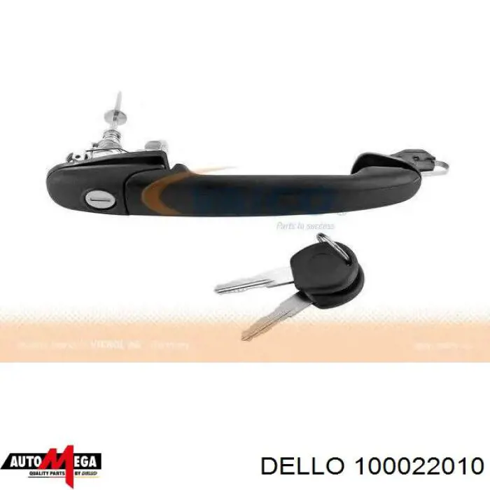 Manija exterior izquierda de puerta delantera 6K0837207A VAG