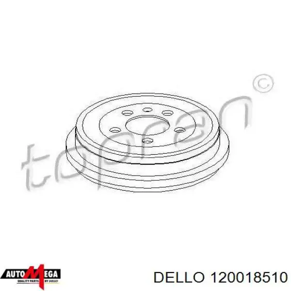 120018510 Dello/Automega freno de tambor trasero