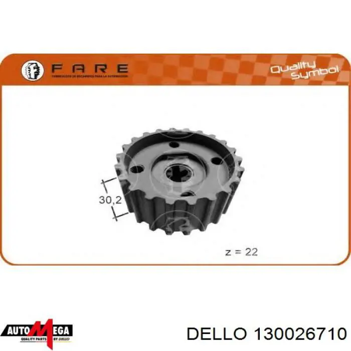 130026710 Dello/Automega rueda dentada, cigüeñal