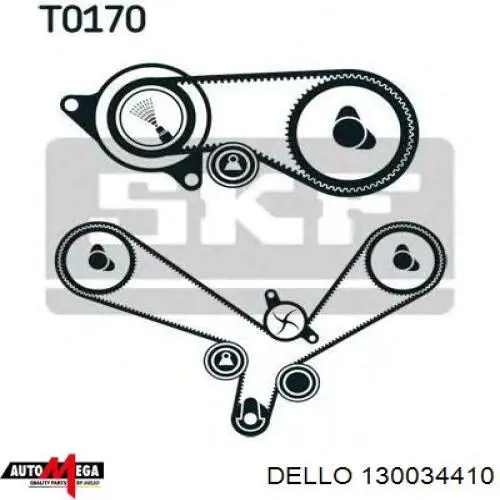 130034410 Dello/Automega Tapa de bloque motor