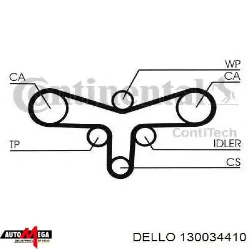 Tapa de cilindro Dello/Automega 130034410 precio, desde 3,64 EUR