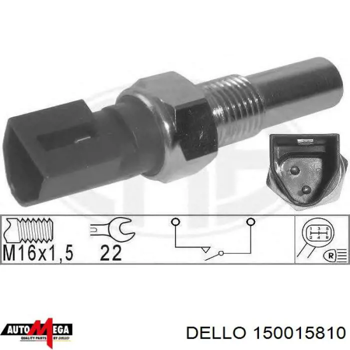 Comprar AF04461 Alfa E-Parts Interruptor de luz de marcha atrás