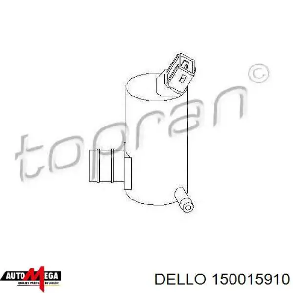 150015910 Dello/Automega bomba de limpiaparabrisas delantera/trasera