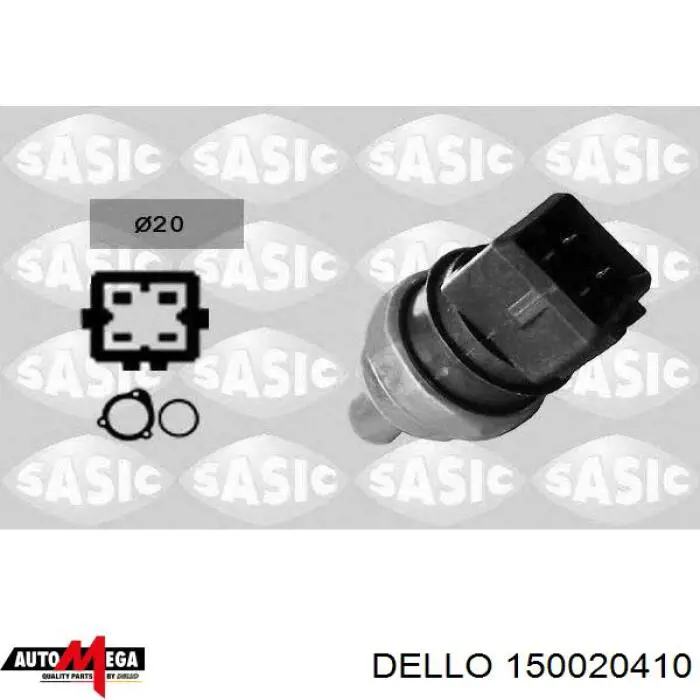 150020410 Dello/Automega sensor de temperatura del refrigerante