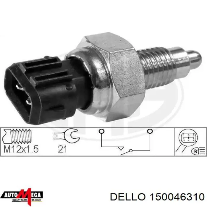 150046310 Dello/Automega interruptor, piloto de marcha atrás