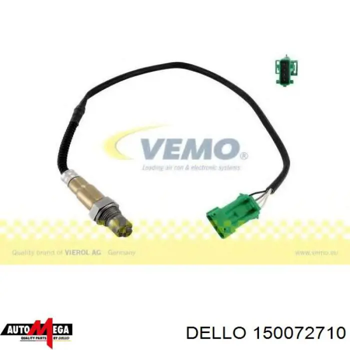 150072710 Dello/Automega sonda lambda, sensor de oxígeno antes del catalizador izquierdo