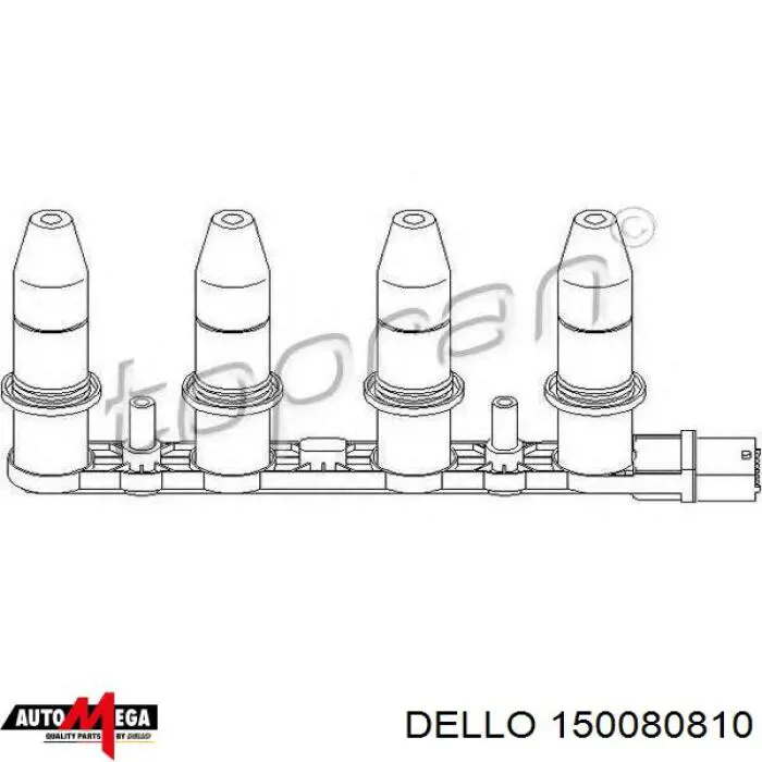 150080810 Dello/Automega bobina de encendido