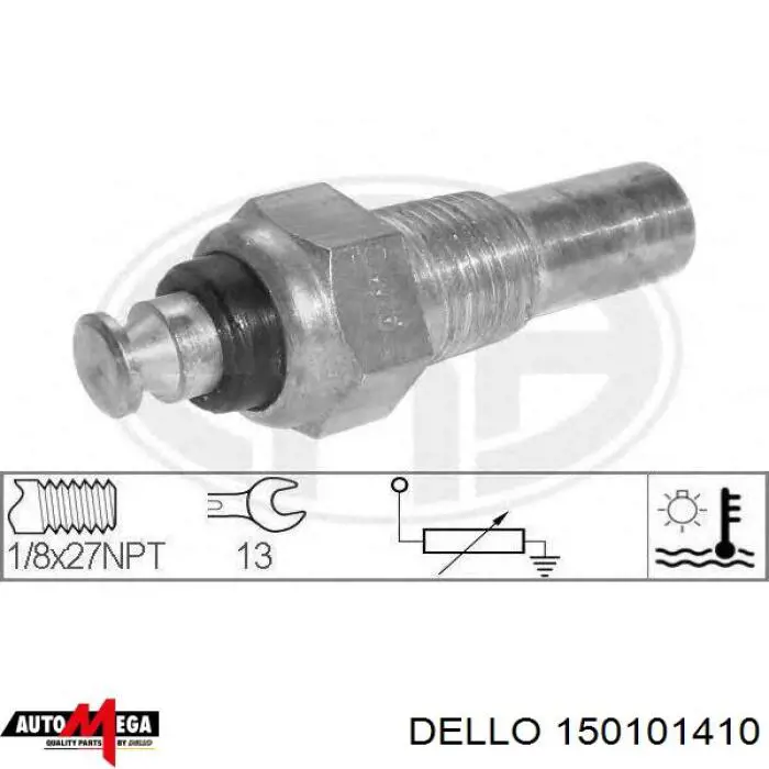 150101410 Dello/Automega sensor de temperatura del refrigerante