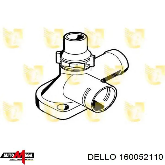 160052110 Dello/Automega brida del sistema de refrigeración (triple)