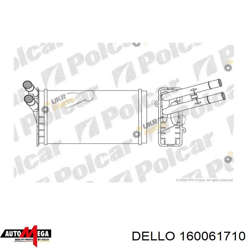 160061710 Dello/Automega radiador de calefacción