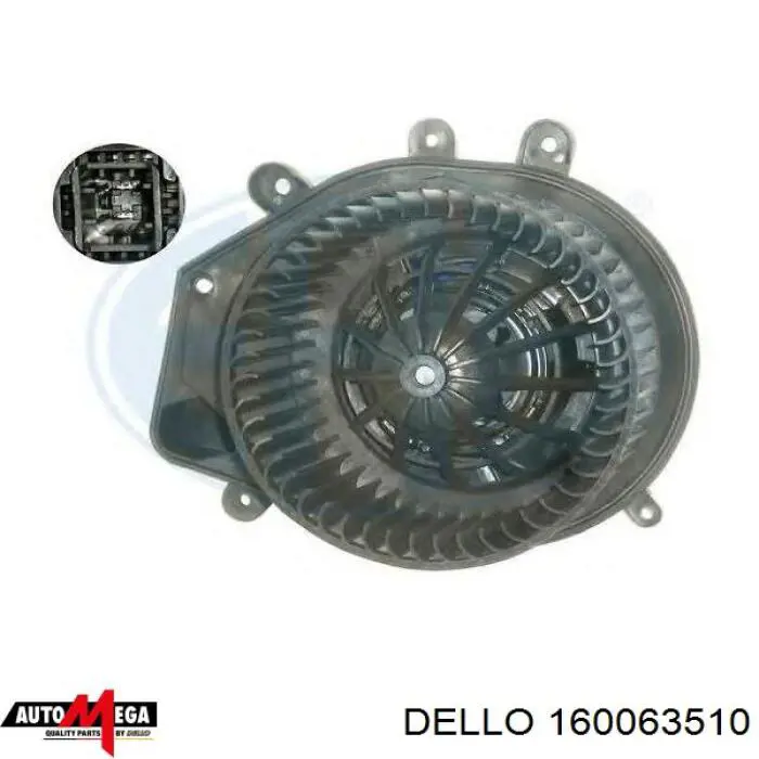 160063510 Dello/Automega motor eléctrico, ventilador habitáculo