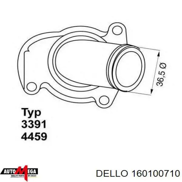 160100710 Dello/Automega termostato