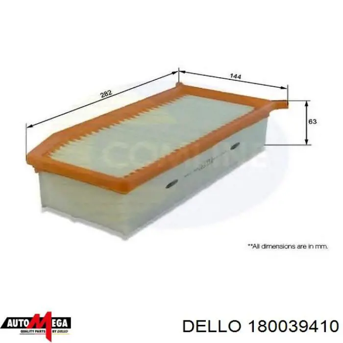 Filtro de aire Dacia Sandero 1 BS0, 1