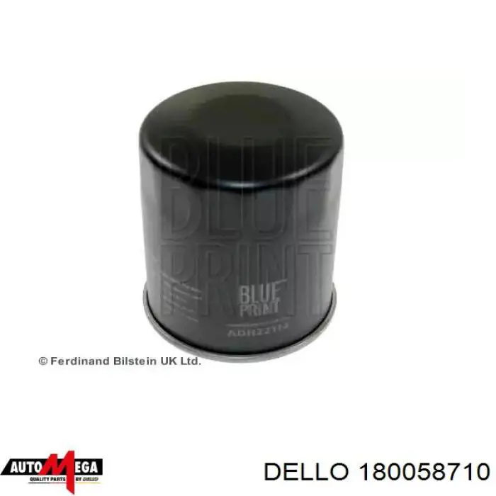 Filtro de aceite 180058710 Dello/Automega