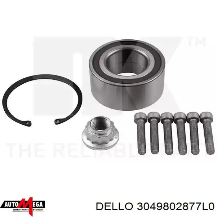 3049802877L0 Dello/Automega cojinete de rueda delantero/trasero