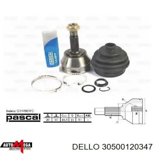 Cojinete de rueda trasero Ford Sierra 1 GBC