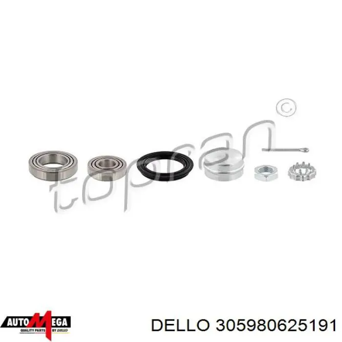 Cojinete de rueda trasero Volkswagen Jetta 2 19E, 1G2, 165, 167